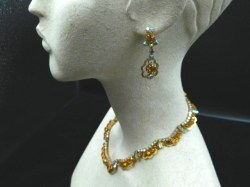 anc amber rhinestone set side a
